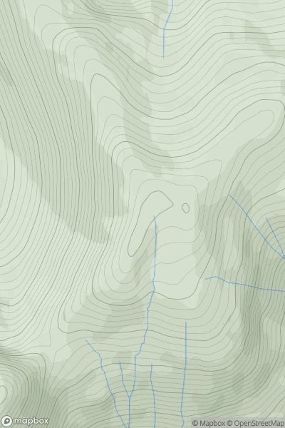 Thumbnail image for Meall Garbh [Glen Lyon to Glen Dochart & Loch Tay] [NN644437] showing contour plot for surrounding peak